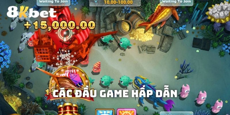Những trò chơi săn cá trên nền tảng 8KBET mang lại thưởng lớn